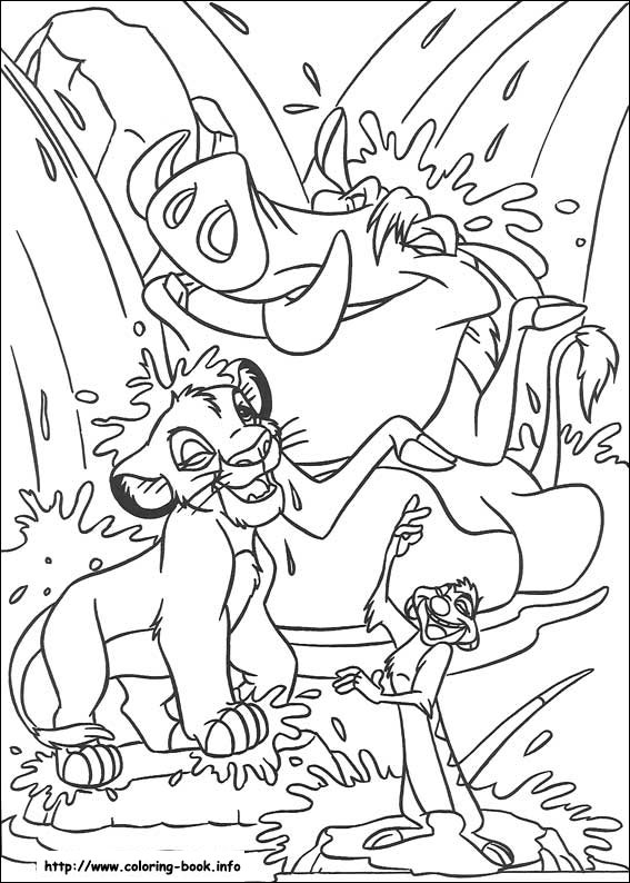 The Lion King coloring picture